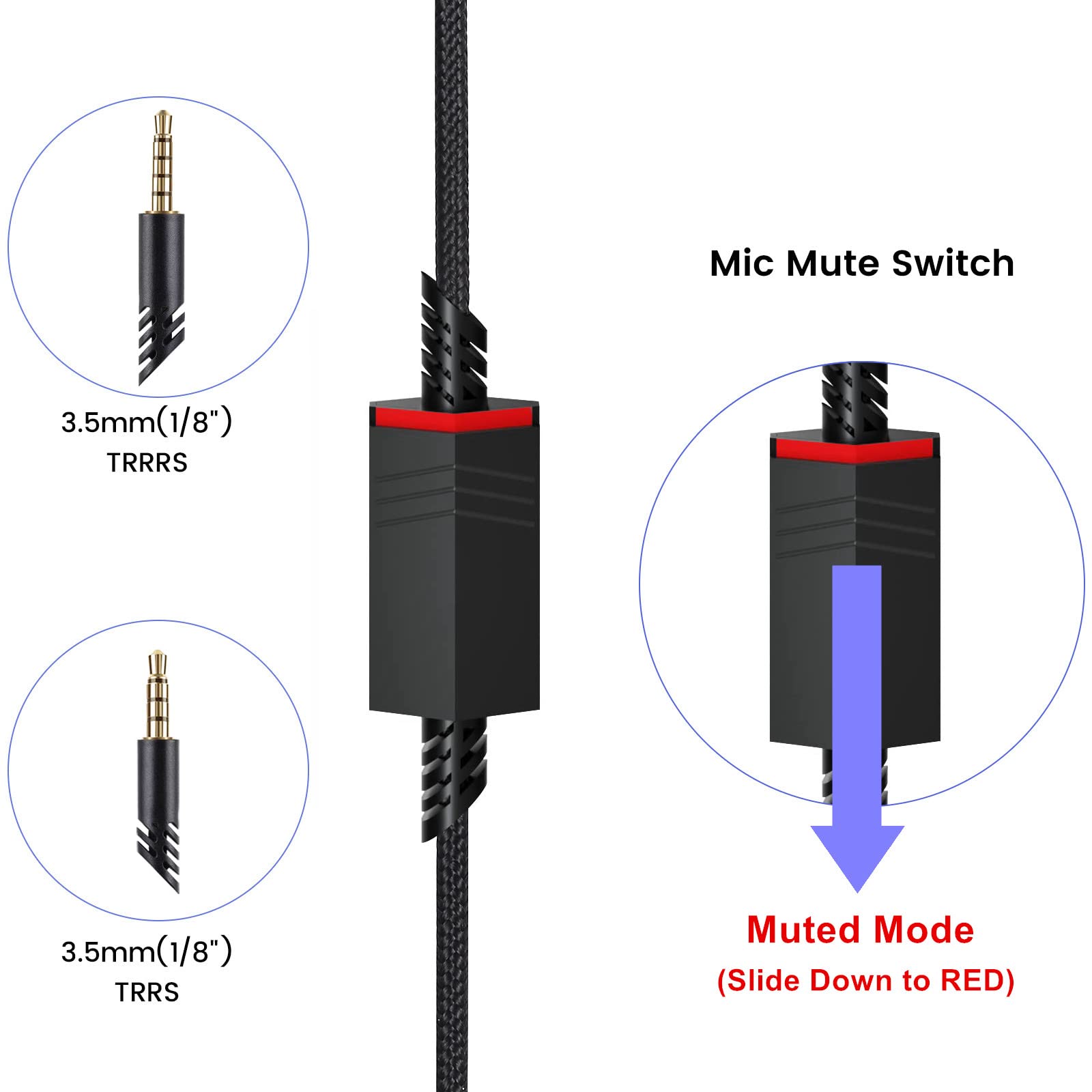 Foto 5 pulgar | Cable De Repuesto Para Auriculares Astro A10 A40 Tr Gaming - Venta Internacional.