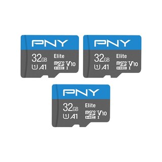 Foto 1 | Tarjeta De Memoria Pny Elite 32 Gb Clase 10 U1 V10 A1 Microsdhc Paquete De 3 - Venta Internacional.