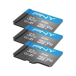 Foto 3 | Tarjeta De Memoria Pny Elite 32 Gb Clase 10 U1 V10 A1 Microsdhc Paquete De 3 - Venta Internacional.