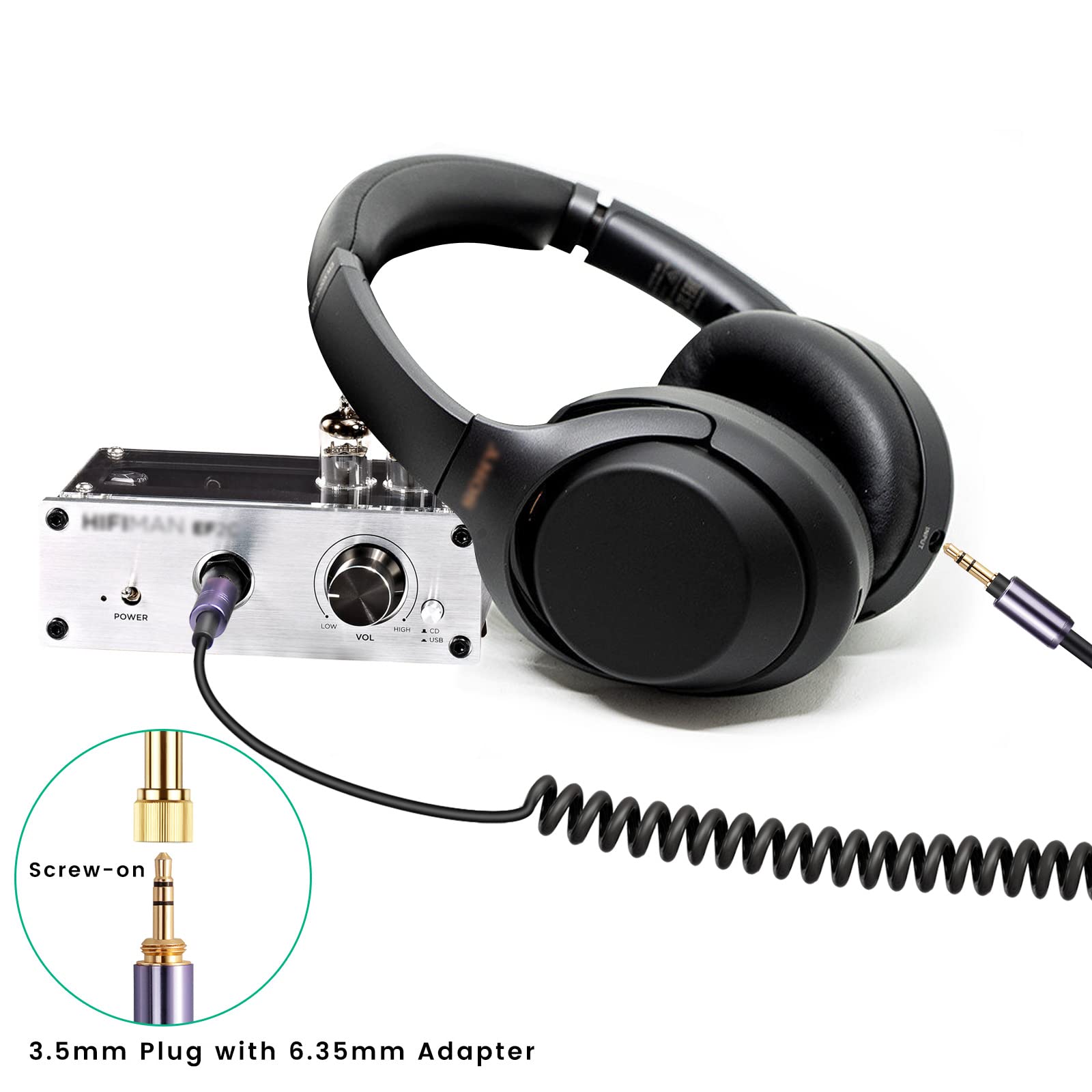 Foto 5 | Cable De Audio En Espiral De Repuesto Wh-1000xm3 Para Sony Wh-1000xm4 - Venta Internacional.
