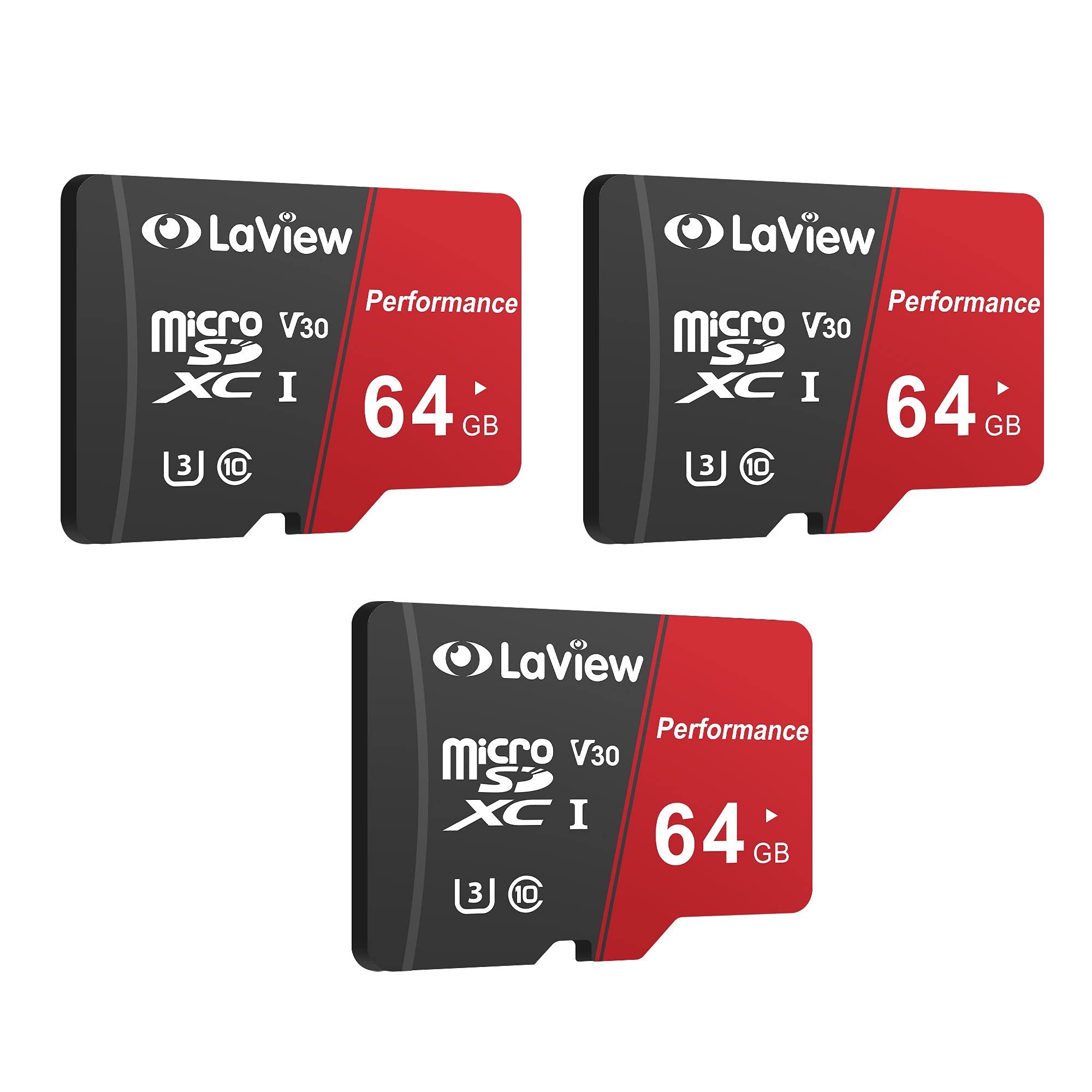 Foto 2 pulgar | Tarjeta Micro Sd Laview 64 Gb X Paquete De 3 Tarjetas De Memoria Uhs-i V30 - Venta Internacional.