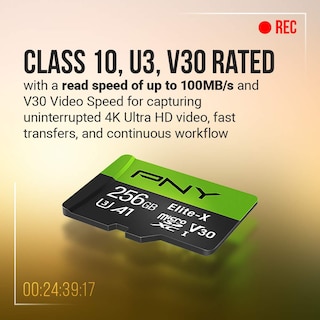 Foto 3 | Tarjeta De Memoria Pny Elite-x Microsdxc De 64 Gb Clase 10 U3 V30 Paquete De 2 - Venta Internacional.