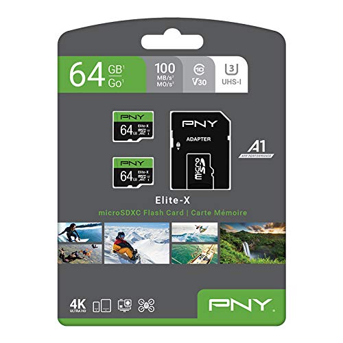 Foto 8 pulgar | Tarjeta De Memoria Pny Elite-x Microsdxc De 64 Gb  Clase 10 U3 V30  Paquete De 2 - Venta Internacional.