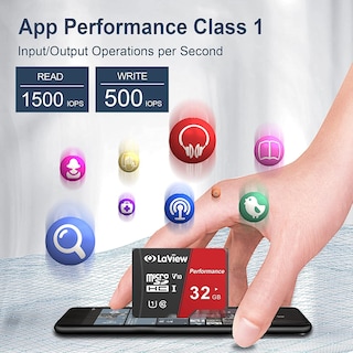 Foto 2 | Tarjeta Microsd Laview De 32 Gb X 5 Unidades Uhs-i 95 Mb/s V30 A1 - Venta Internacional.