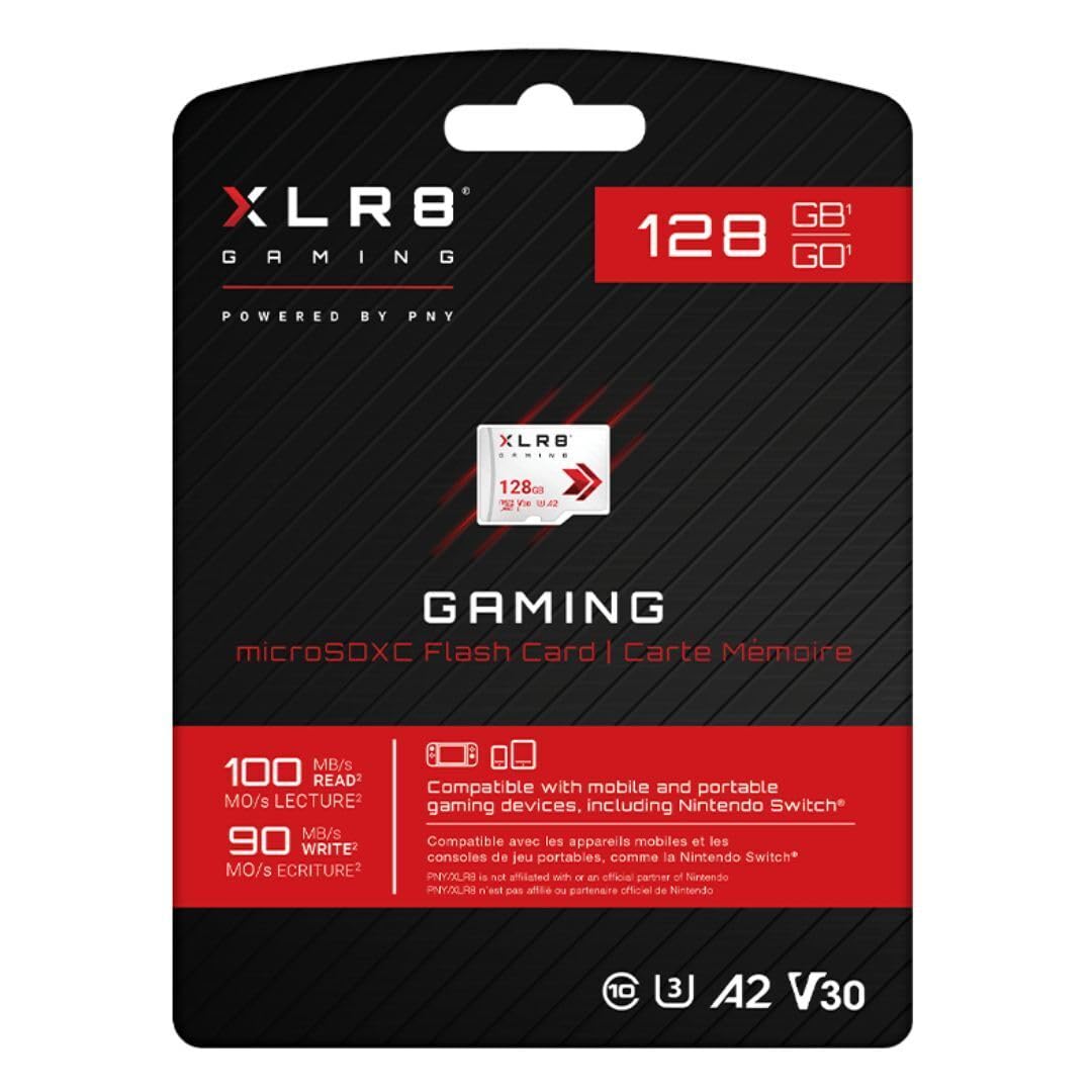 Foto 3 | Tarjeta De Memoria Pny Xlr8 Gaming Microsdxc 128gb Uhs-i V30 A2 - Venta Internacional.