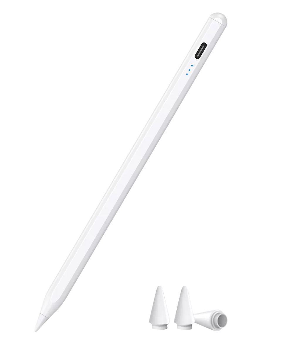 Lápiz Ipad Lápiz Óptico Stylus Carga Rápida Con Magnética, Blanco