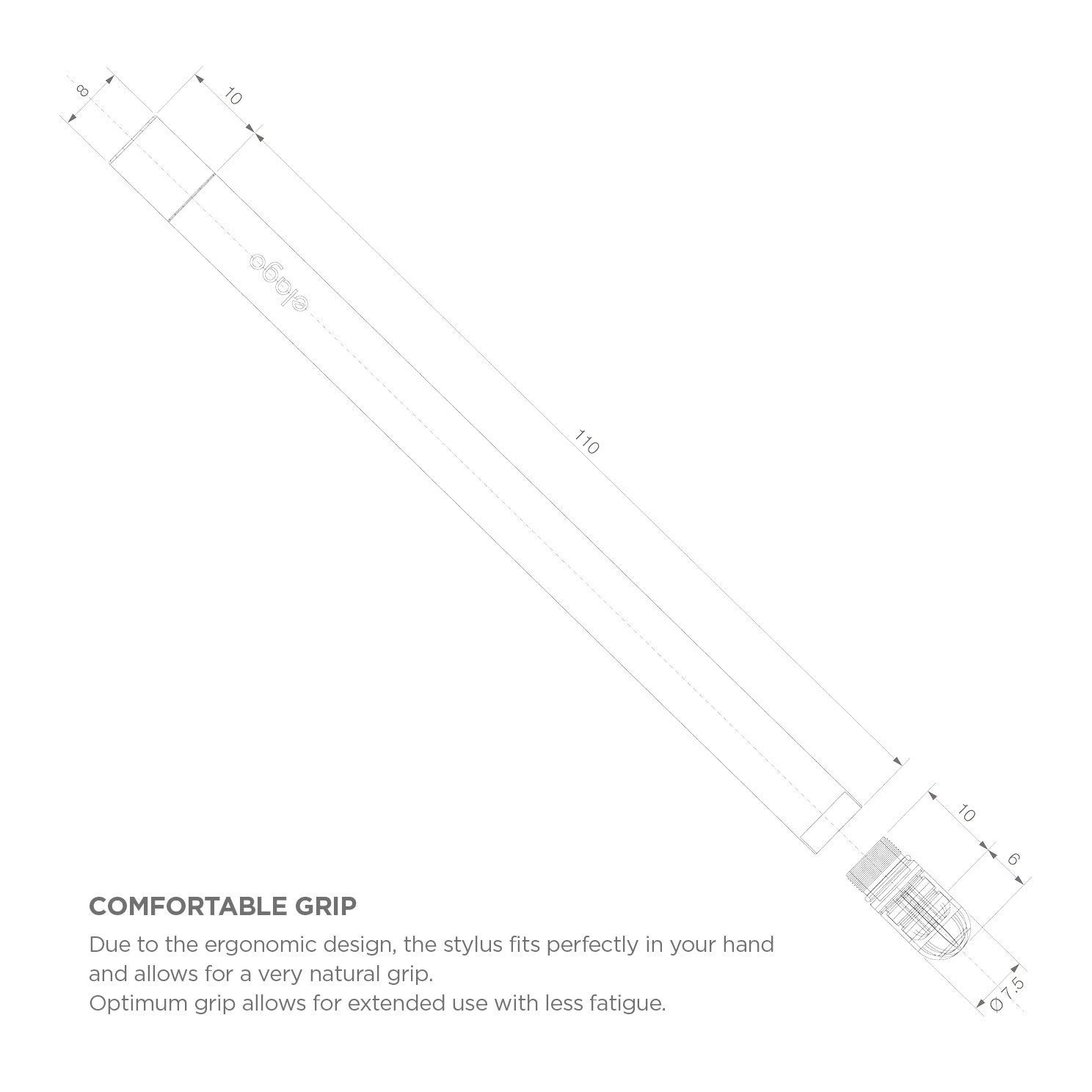 Foto 3 pulgar | Lápiz Óptico Elago Slim De Aluminio Con Punta Reemplazable Para Ipad/iphone - Venta Internacional.