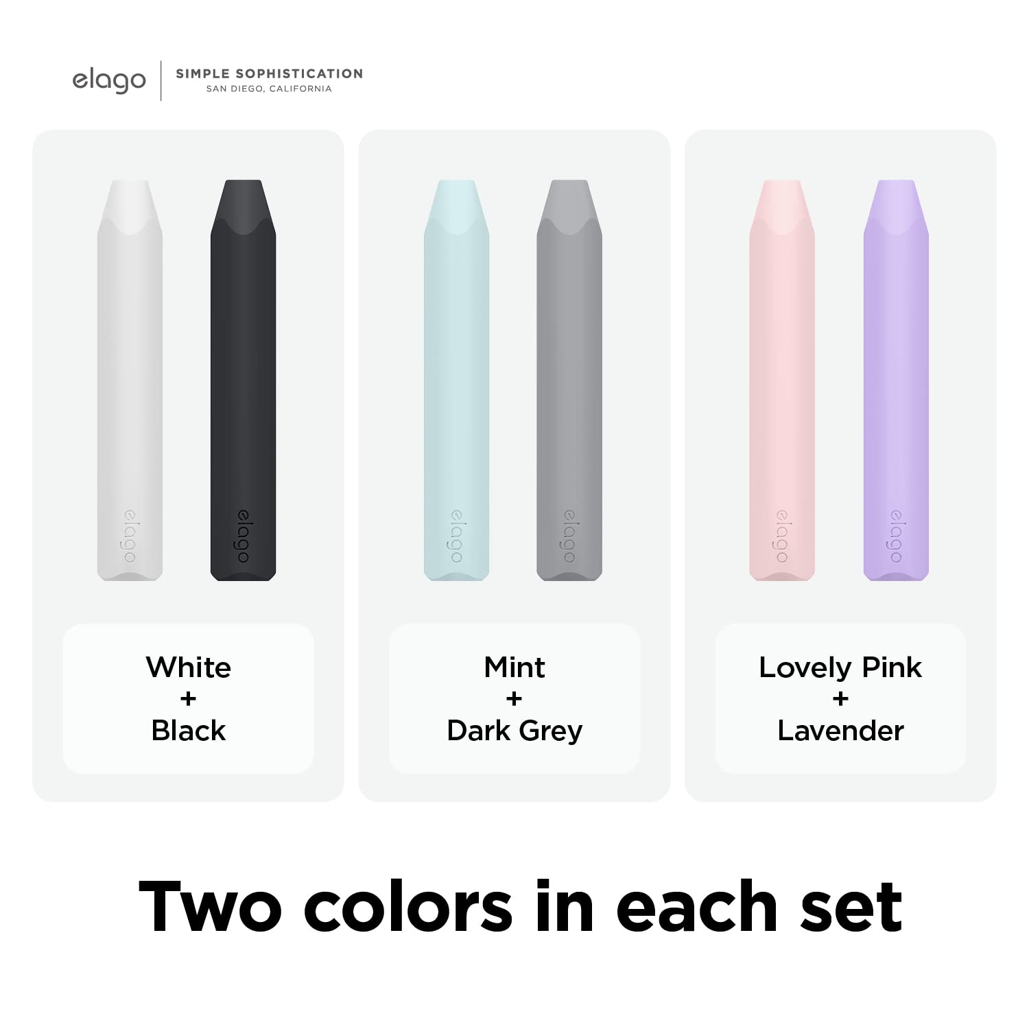 Foto 8 pulgar | Silicone Grip Elago Compatible Con Apple Pencil 1st & 2nd G - Venta Internacional.