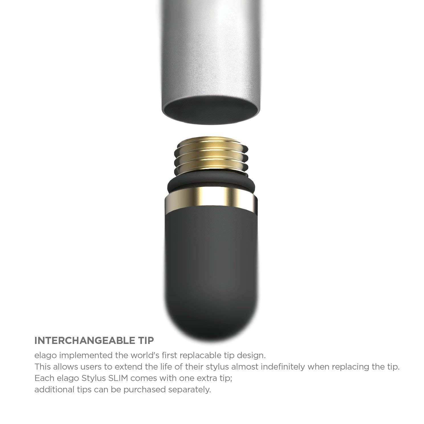 Foto 7 pulgar | Lápiz Óptico Elago Premium De Aluminio Para Dispositivos De Pantalla Táctil - Venta Internacional.
