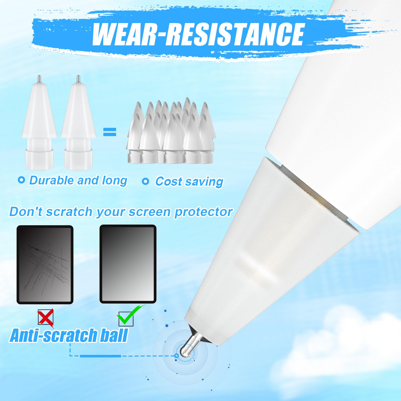 Foto 5 | Pencil Tips Reeyear Actualizado Para El Apple Ipad Pro Air Mini Pencil - Venta Internacional.