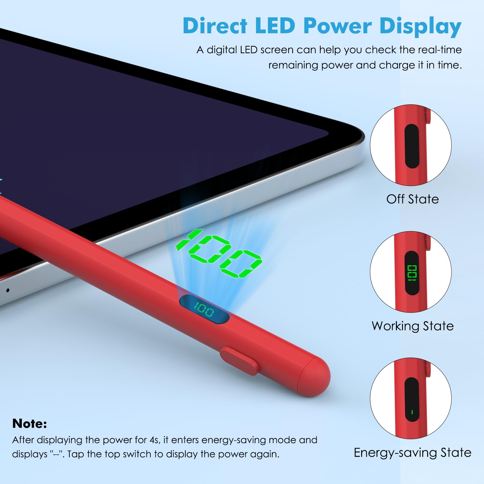 Foto 3 | Lápiz Capacitivo Moko Para Pantalla Táctil, Active Universal, Rojo - Venta Internacional.