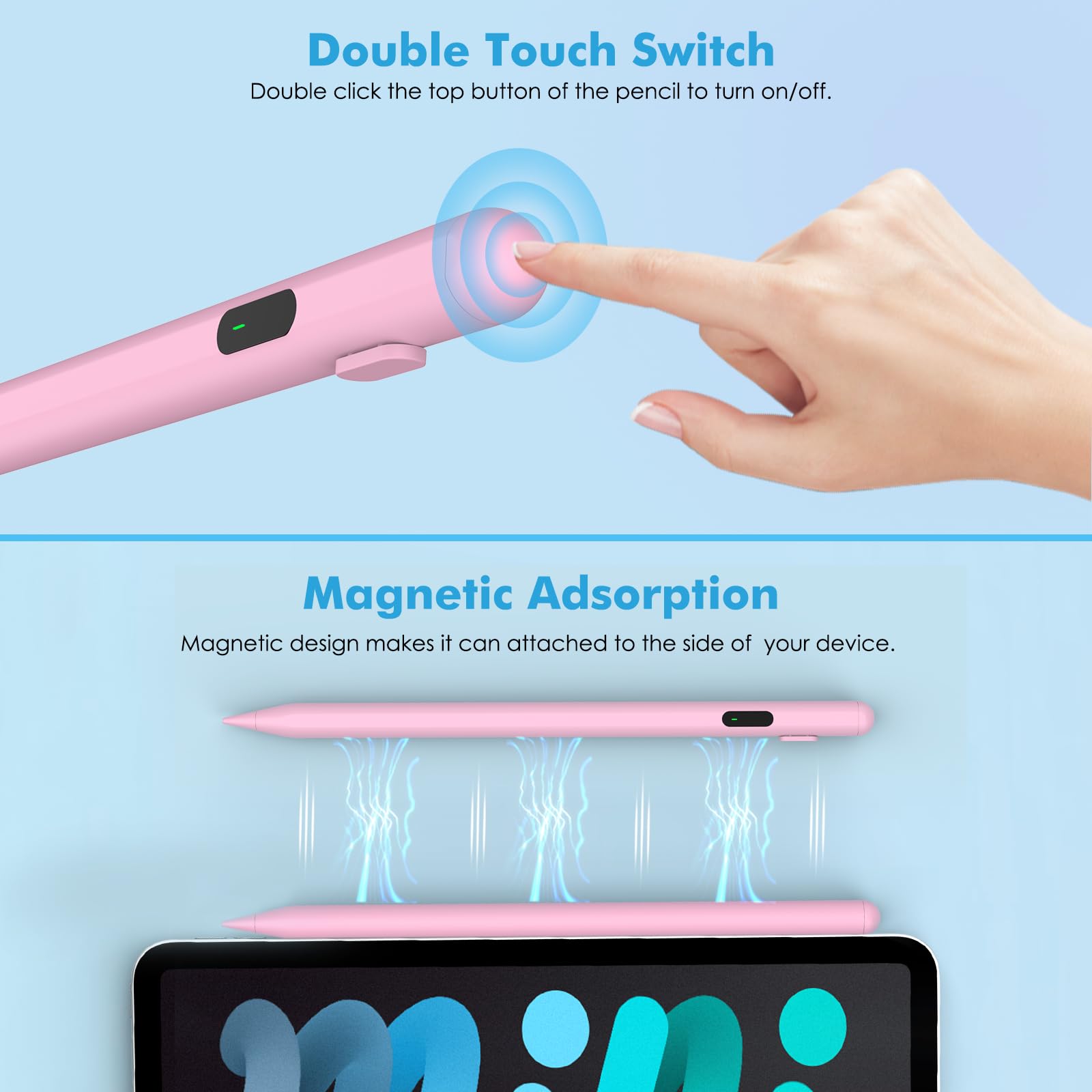 Foto 5 | Lápiz Capacitivo Moko Para Pantalla Táctil, Active Universal, Color Rosa - Venta Internacional.