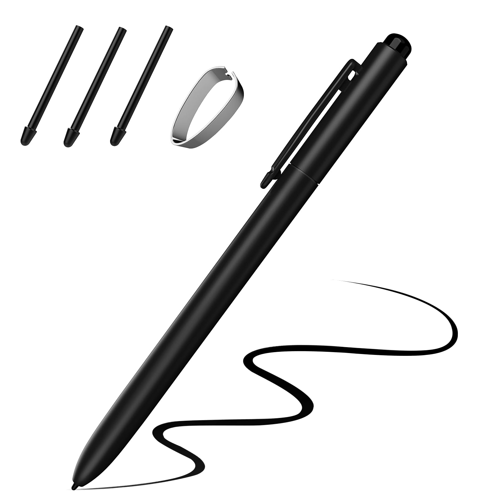 Foto 1 | Lápiz Capacitivo Timovo Emr Para Remarkable 2 Con Goma De Borrar, Color Negro - Venta Internacional.