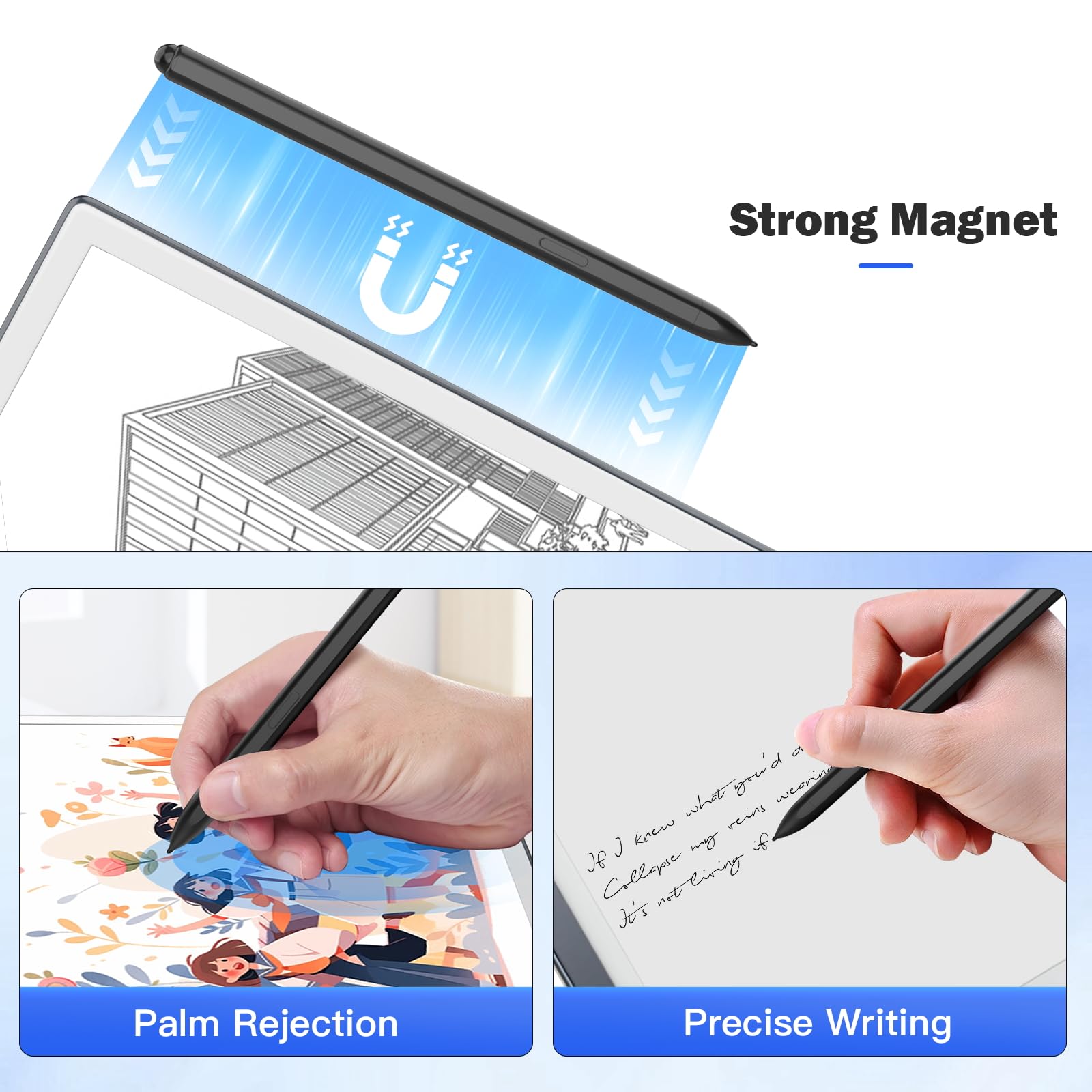 Foto 4 | Bolígrafo Digital Timovo Magnetic Emr Para Remarkable 2 Black - Venta Internacional.