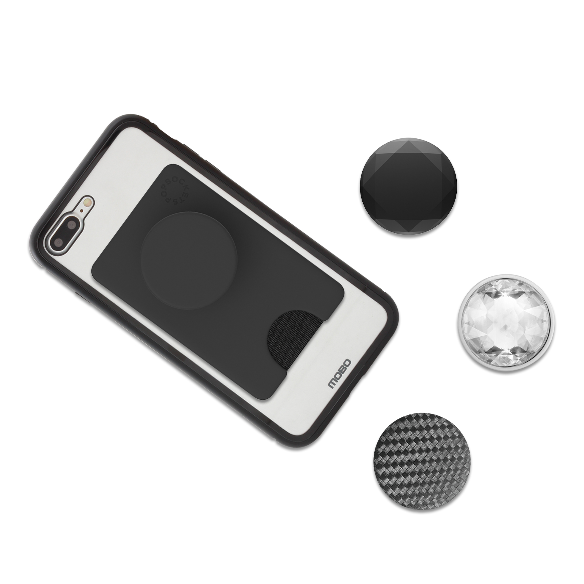 Foto 4 pulgar | Cartera con Sujetador para Celular Popsockets color Negro