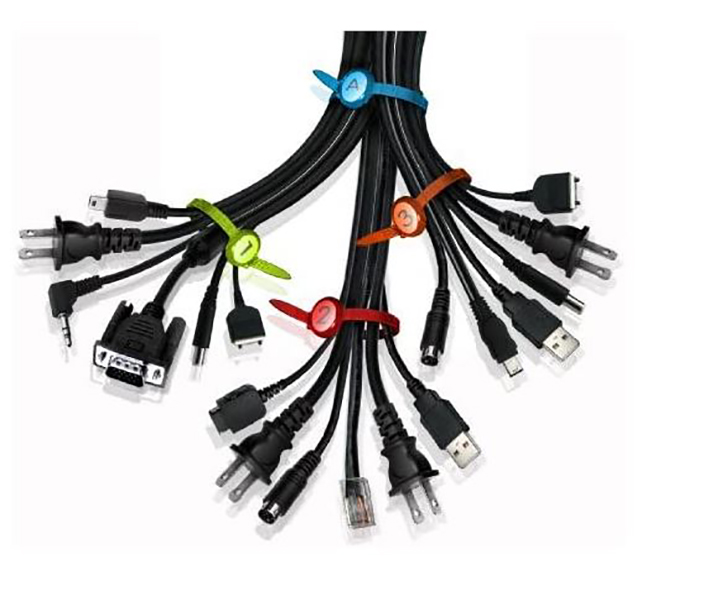 Foto 4 pulgar | Organizador Identificador Cable Con Cincho Aleissi 700613 Reutilizable Multicolor