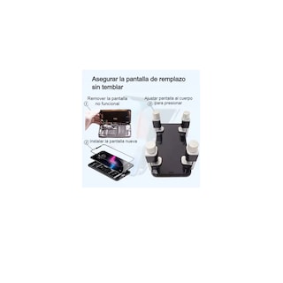Foto 2 | Kit 4 Pinzas Metal Pantalla Celular Clip Sujetadora Prensa Touch Eo Safe Imports Esi-3794 color Negro