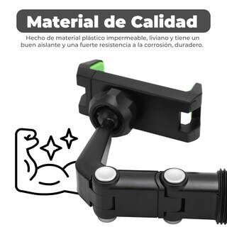 Foto 3 | Soporte Olivia Pinza Multifuncional C/ Brazo Ajustable Tripie Pedestal para Celular color Negro