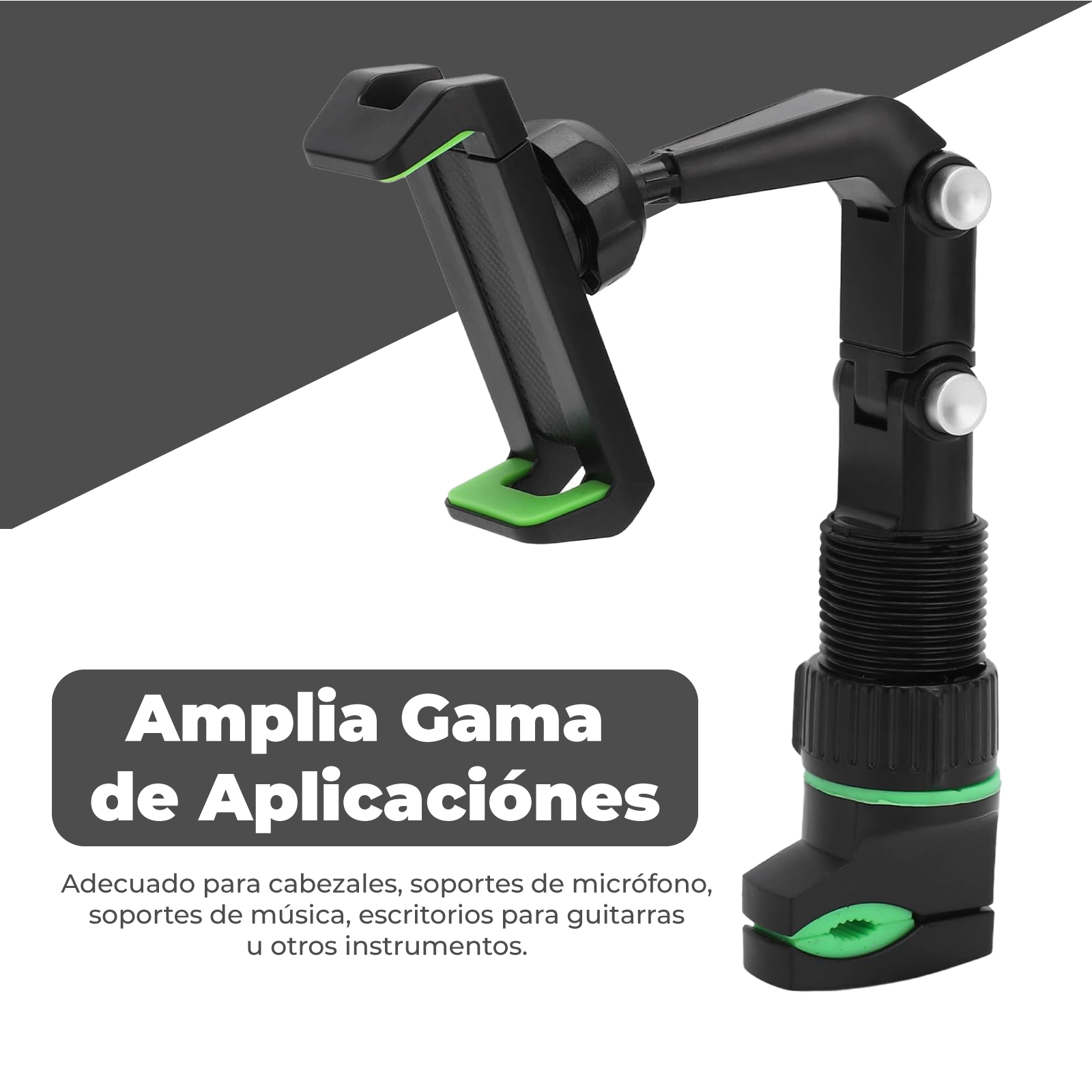 Foto 4 | Soporte Olivia Pinza Multifuncional C/ Brazo Ajustable Tripie Pedestal  para Celular color Negro