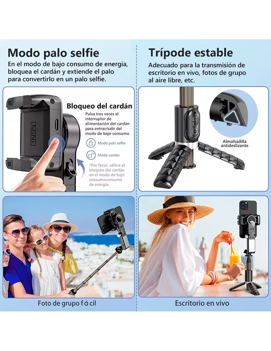 Foto 7 pulgar | Gimbal Petukita Box Estabilizador De 360 Grados Q18