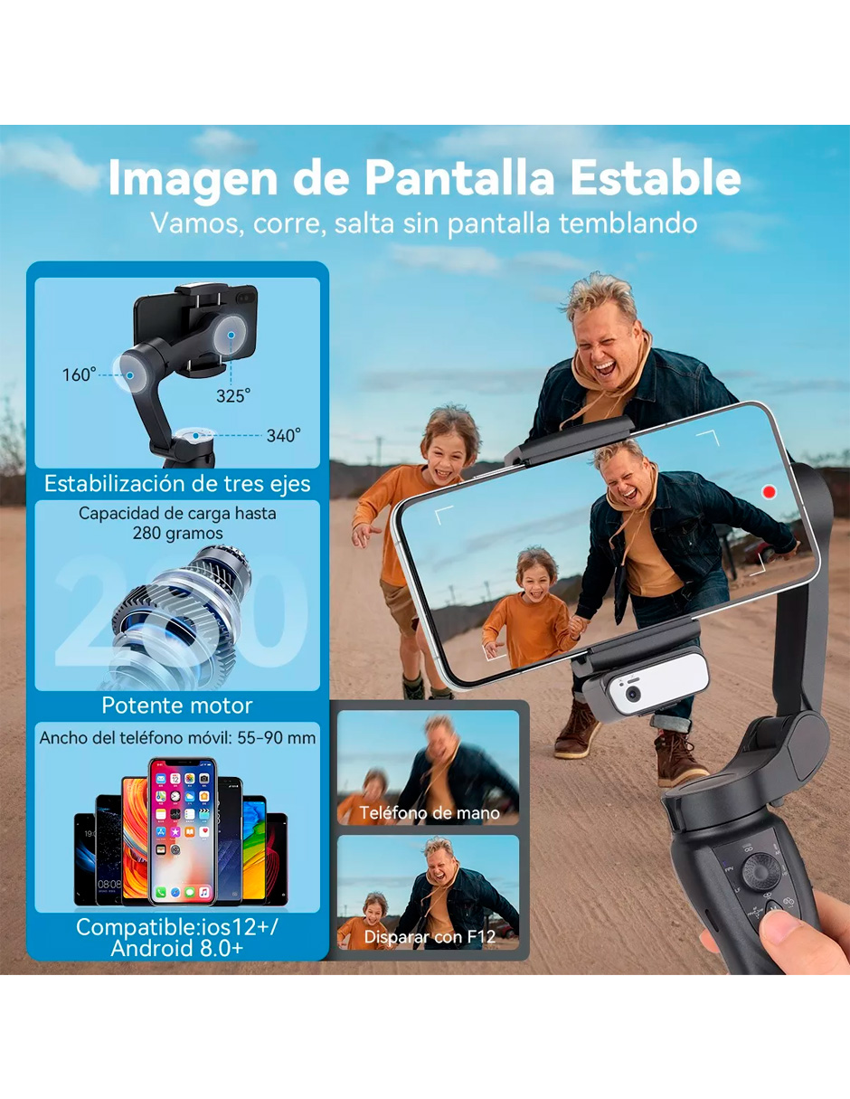 Foto 4 pulgar | Gimbal Petukita Box Estabilizador de 360 Grados Para Android E Ios