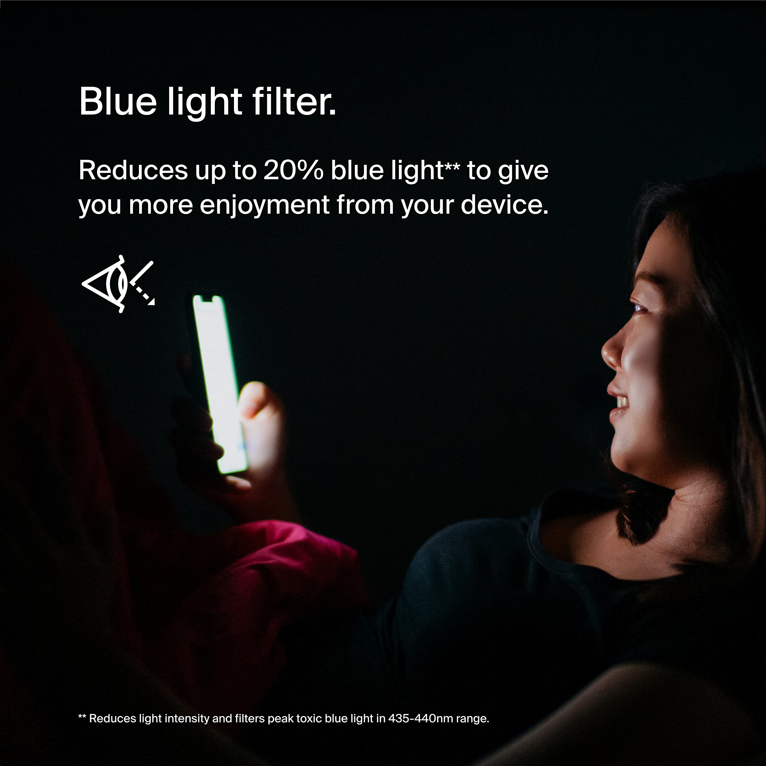 Foto 2 | Protector De Pantalla Belkin Screenforce™ Ultraglass Con Filtro De Luz Azul Para Iphone 14 - Venta Internacional.