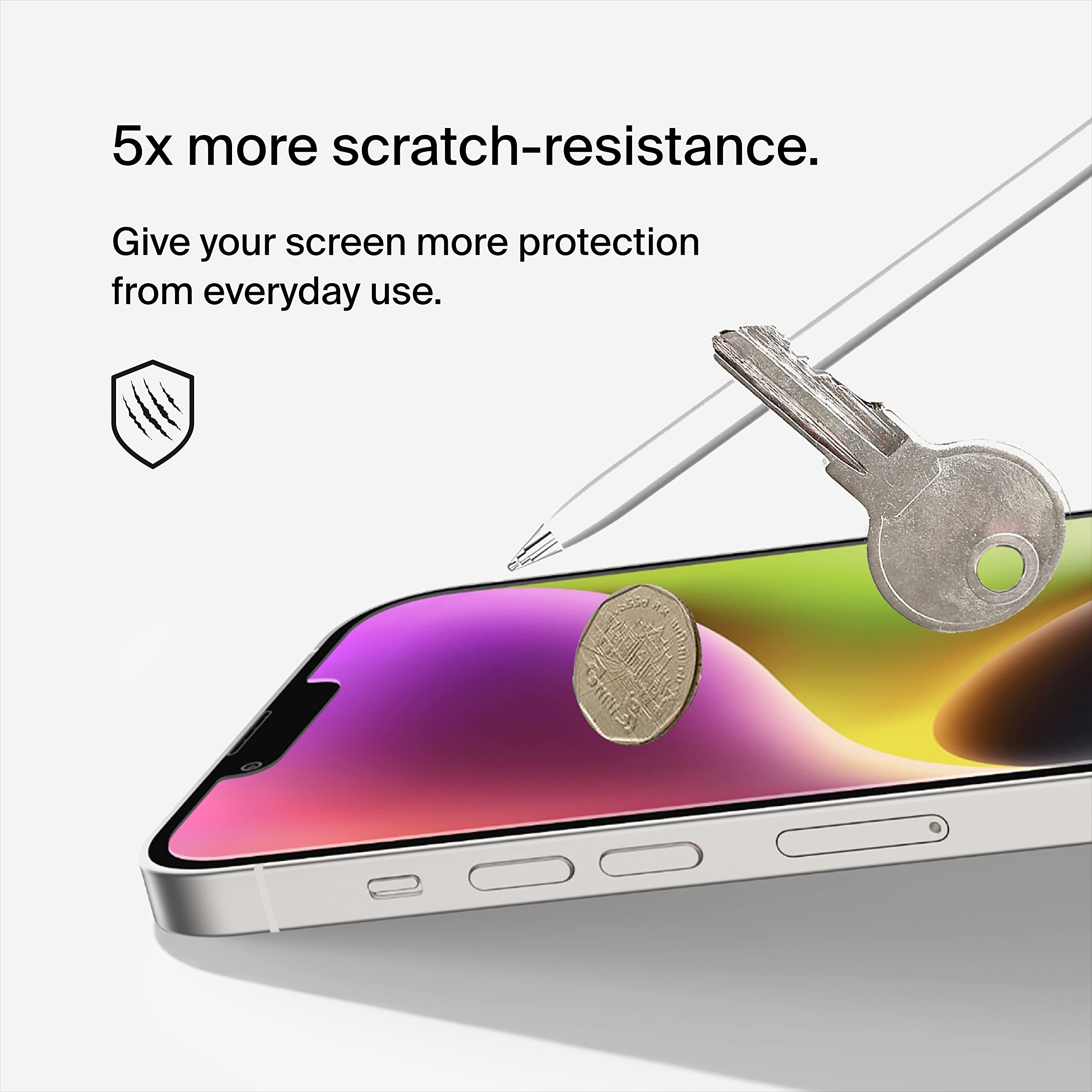 Foto 5 pulgar | Protector De Pantalla Belkin Screenforce™ Ultraglass Con Filtro De Luz Azul Para Iphone 14 - Venta Internacional.