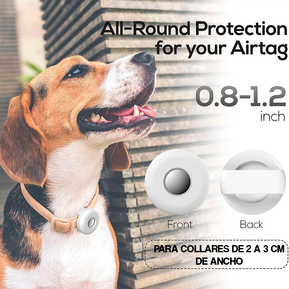 Foto 4 | Funda Airtag De Silicona Para Airtag Con Collar Para Mascotas, Gatos Y Perros, Color Negro - Venta Internacional.