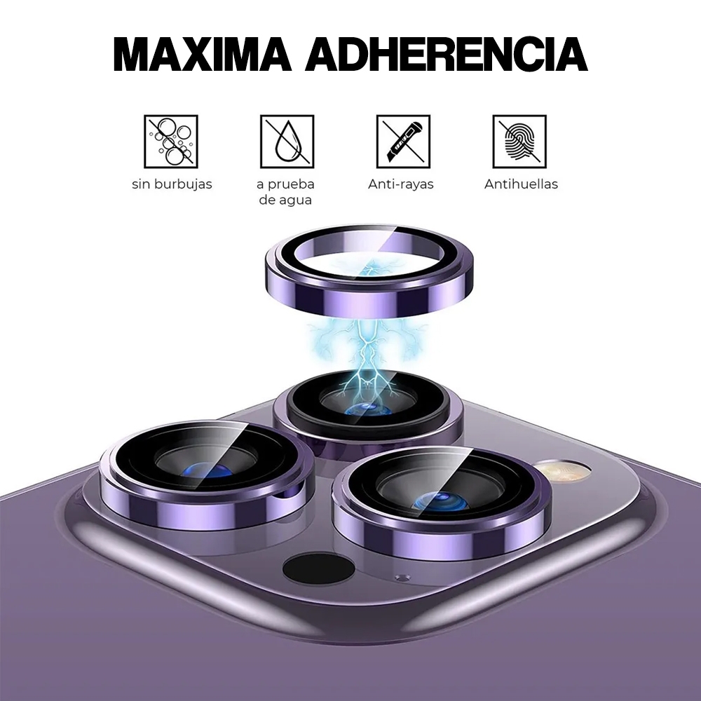 Foto 2 | Película Protectora De Cámara De Aluminio Para Iphone 14 Pro/14 Pro M - Venta Internacional.