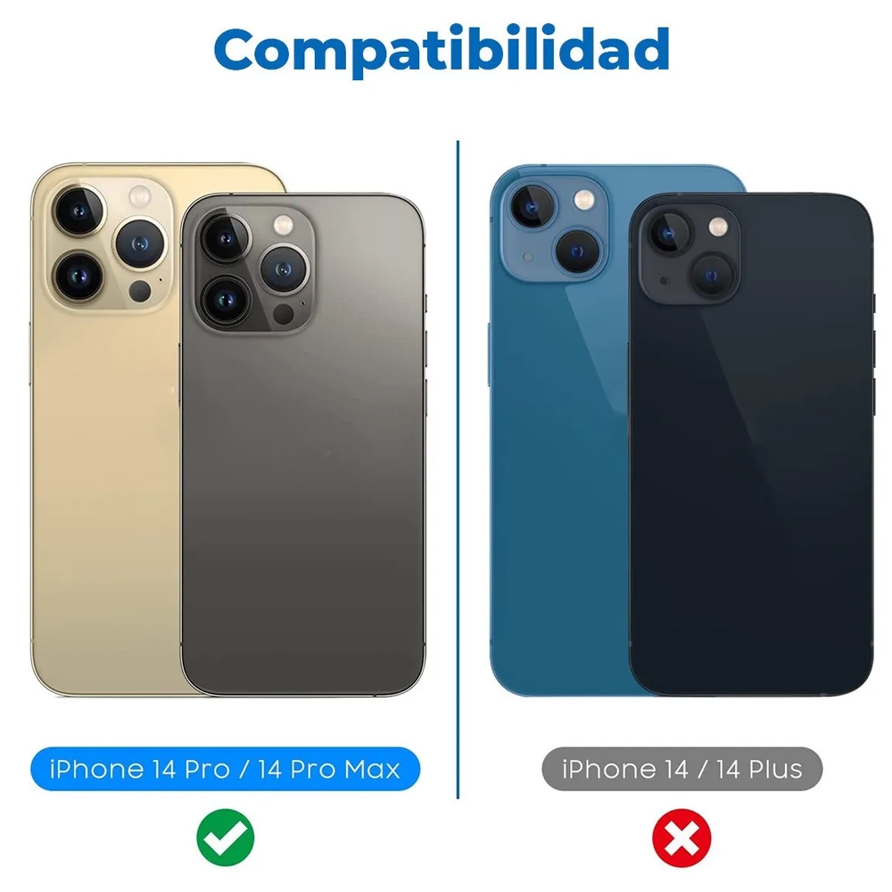 Foto 5 pulgar | Película Protectora De Cámara De Aluminio Para Iphone 14 Pro/14 Pro M - Venta Internacional.