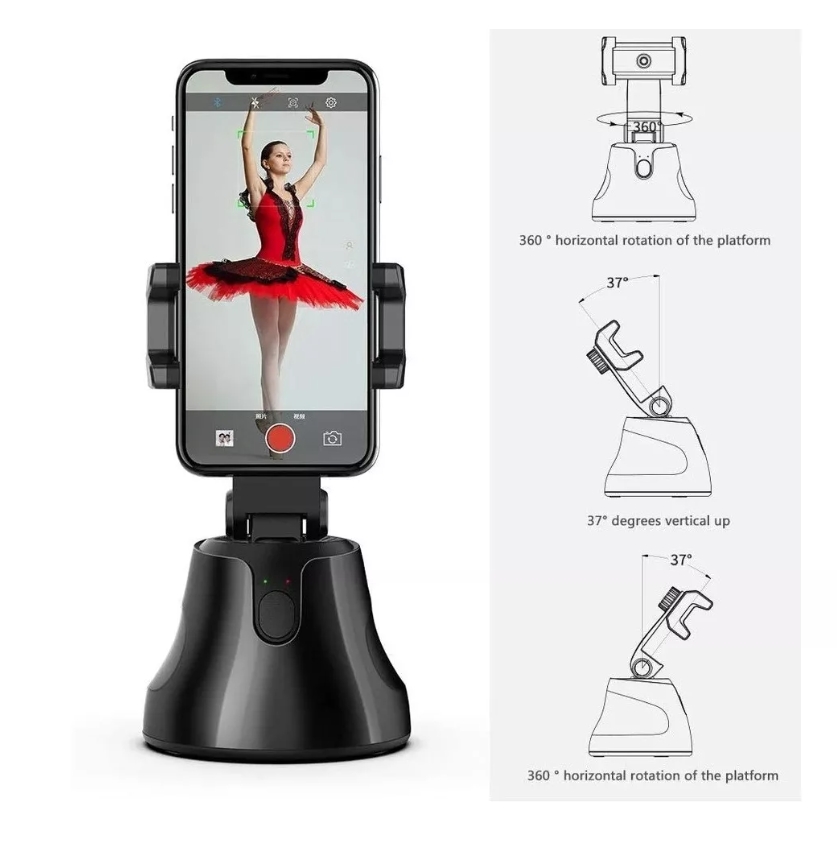 Foto 3 pulgar | Fotografía Tiktok De 360° Con Seguimiento Facial Gimbal Selfie Stick - Venta Internacional.