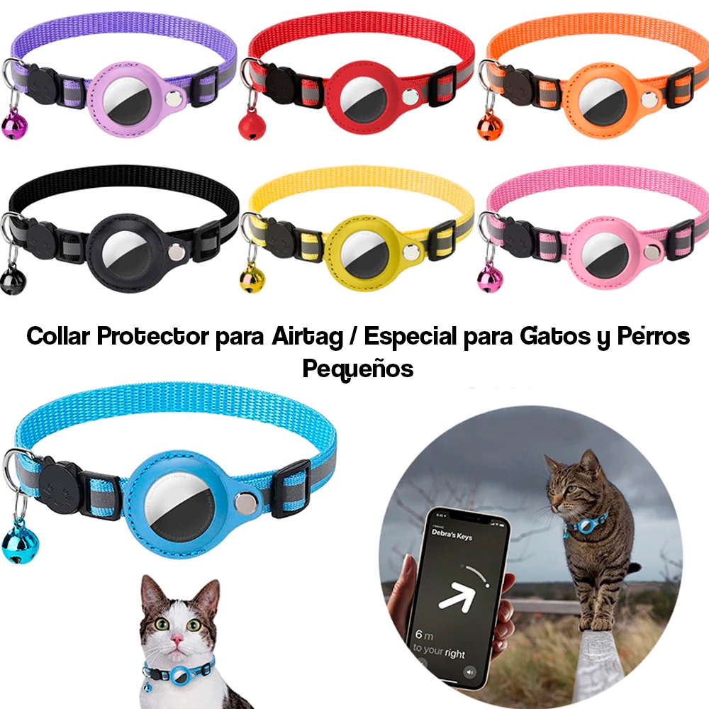Foto 3 pulgar | Correa De Cuello Con Funda Para Airtag Locate Cat-dog, Color Rosa - Venta Internacional.