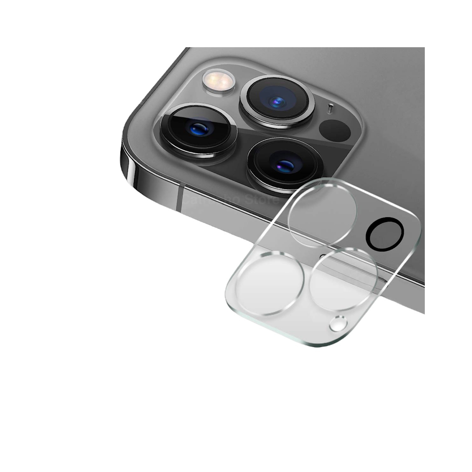 Foto 2 pulgar | Lámina De Cristal De Cámara Para Iphone 14 Pro/14 Pro Max - Transparente - Venta Internacional.