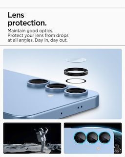 Foto 4 | Protector De Pantalla Para Lente De Cámara Spigen Glastar Ez Fit Galaxy S25+ - Venta Internacional.