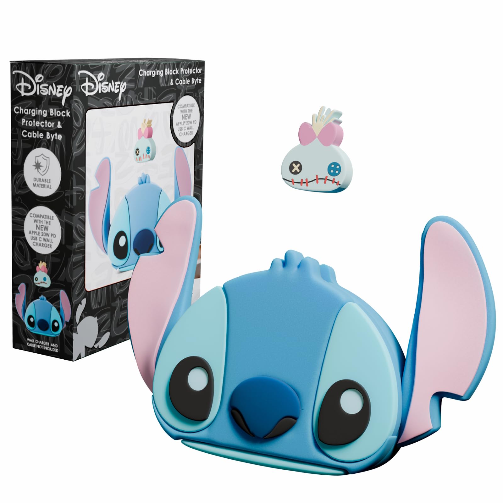 Set de Funda de Cargador y Protector de Cable Ijoy Lilo & Stitch - Venta Internacional