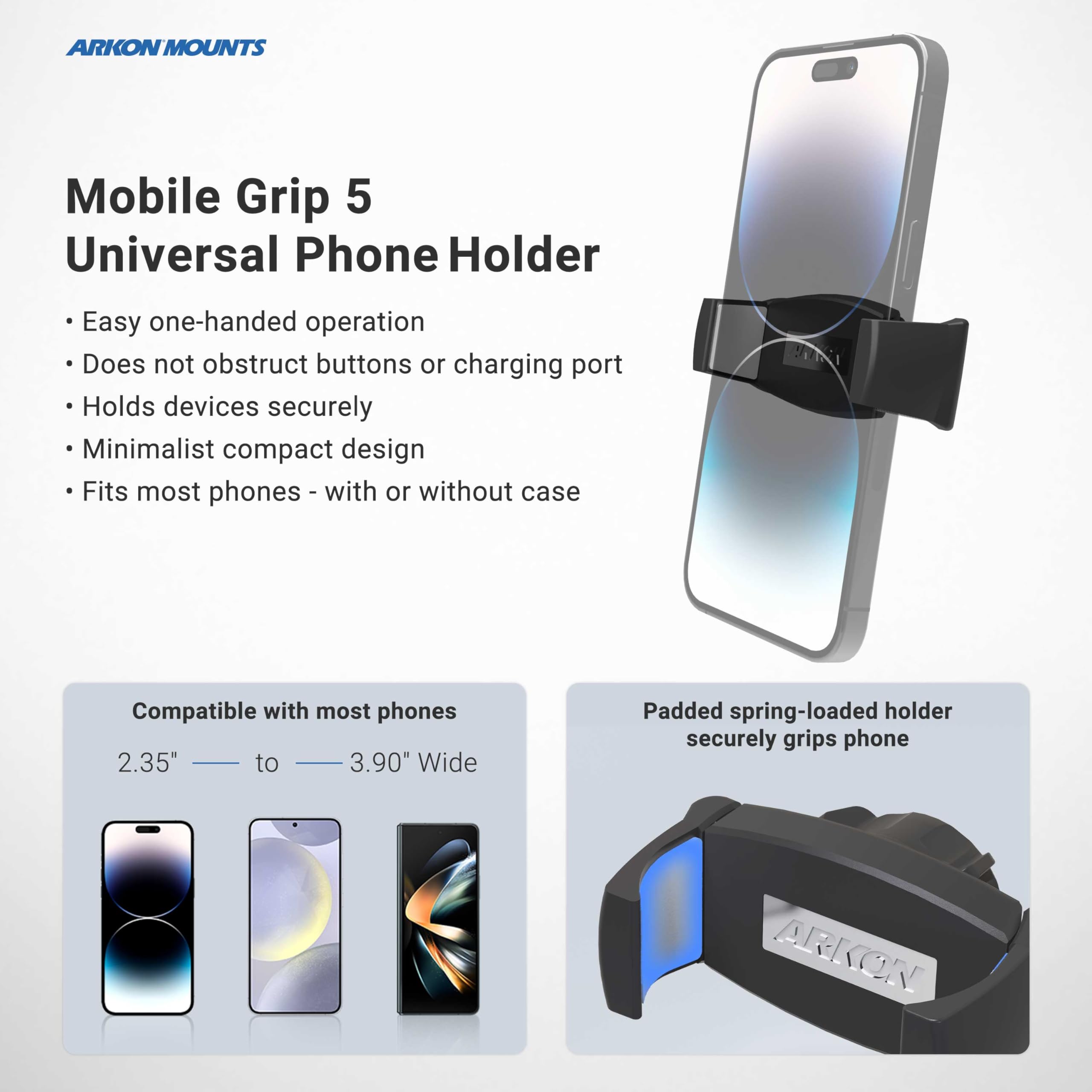 Foto 7 | Kit Completo De Soportes Para Teléfono Arkon, Ajustables Con Anillo De Luz - Venta Internacional.