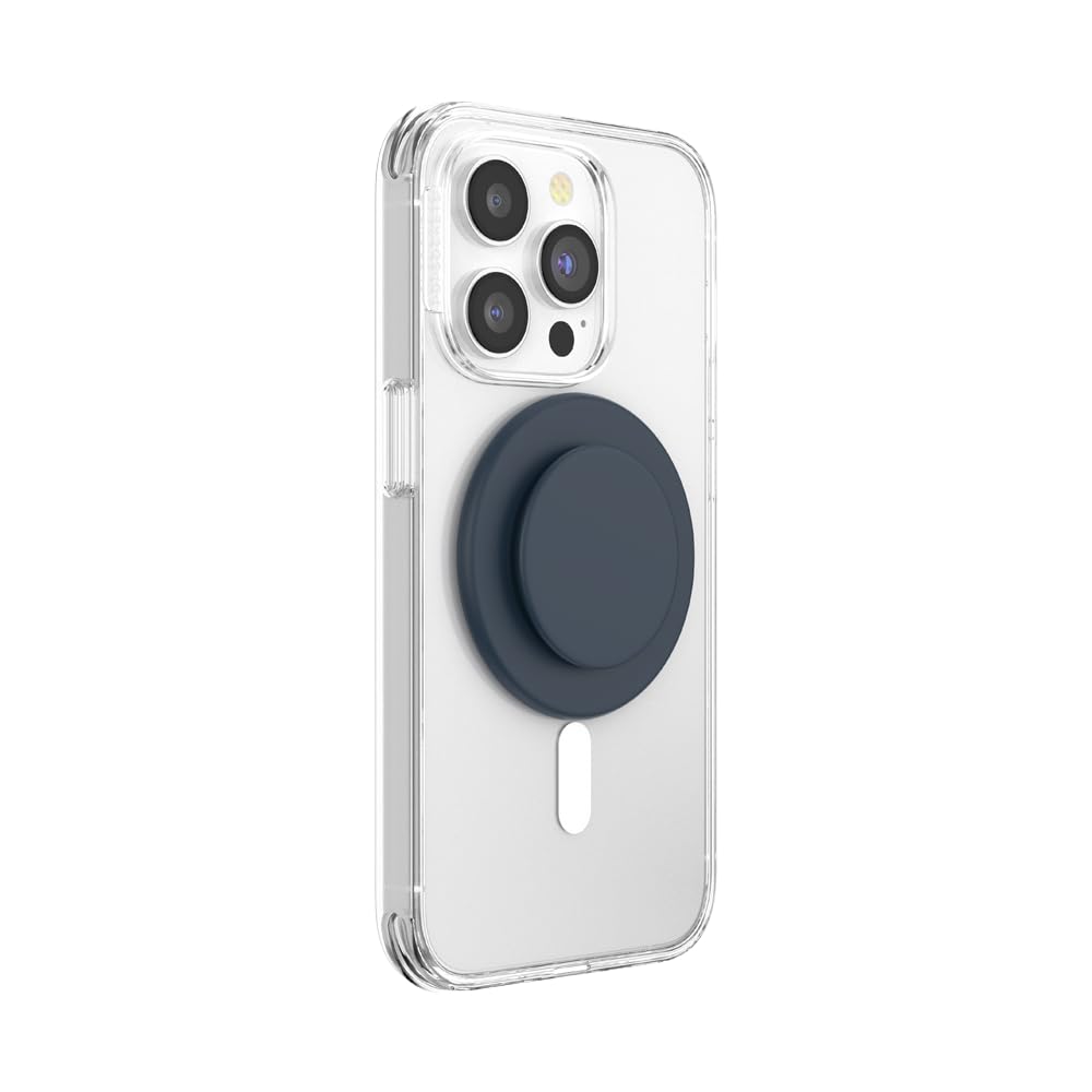 Foto 3 pulgar | Empuñadura Para Teléfono Popsockets Redonda, Suave Al Tacto, Azul Marino Con Magsafe - Venta Internacional.