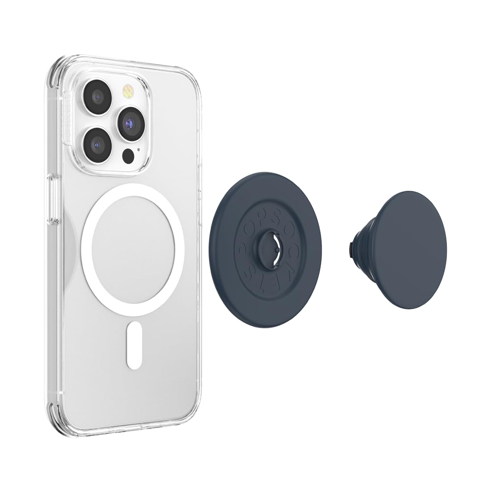 Foto 4 pulgar | Empuñadura Para Teléfono Popsockets Redonda, Suave Al Tacto, Azul Marino Con Magsafe - Venta Internacional.