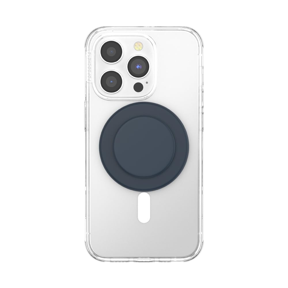 Foto 5 pulgar | Empuñadura Para Teléfono Popsockets Redonda, Suave Al Tacto, Azul Marino Con Magsafe - Venta Internacional.