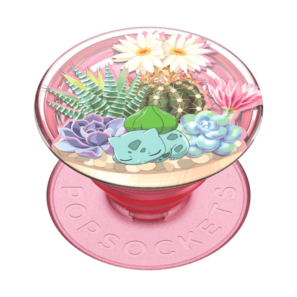 Foto 2 pulgar | Phone Grip Popsockets, Diseño De Terrario Pokémon Bulbasaur - Venta Internacional.