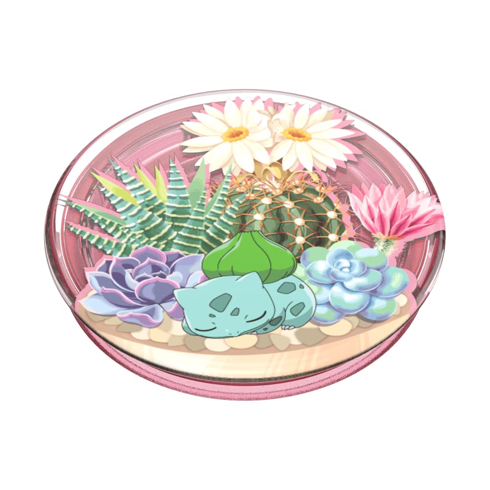Foto 4 pulgar | Phone Grip Popsockets, Diseño De Terrario Pokémon Bulbasaur - Venta Internacional.