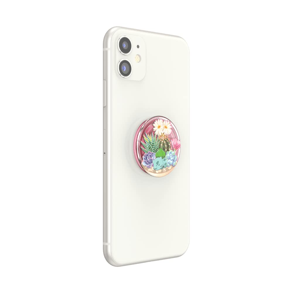 Foto 5 pulgar | Phone Grip Popsockets, Diseño De Terrario Pokémon Bulbasaur - Venta Internacional.