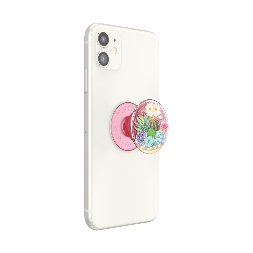 Foto 6 pulgar | Phone Grip Popsockets, Diseño De Terrario Pokémon Bulbasaur - Venta Internacional.