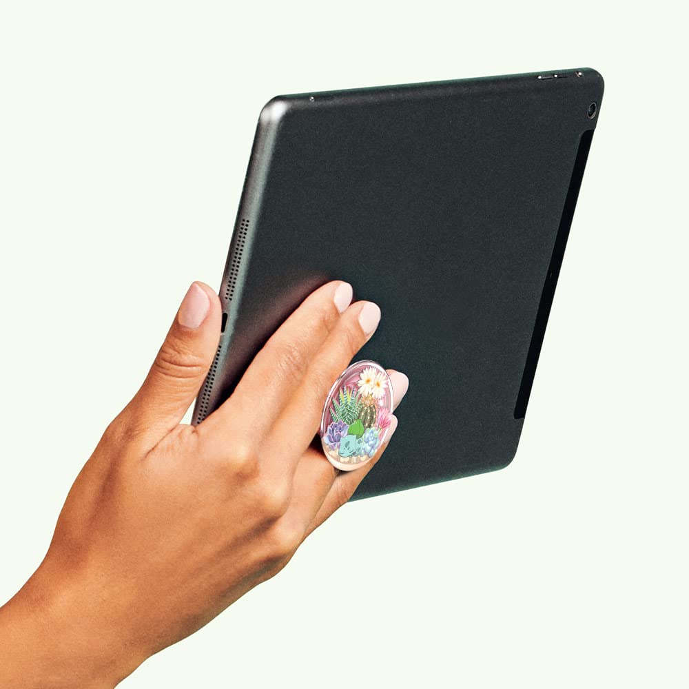 Foto 8 pulgar | Phone Grip Popsockets, Diseño De Terrario Pokémon Bulbasaur - Venta Internacional.