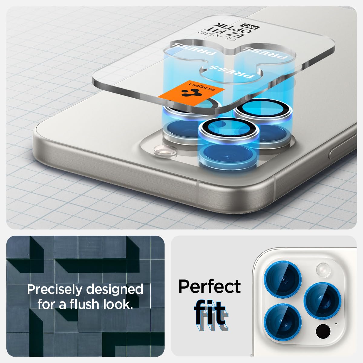 Foto 5 | Protector De Pantalla Para Lente De Cámara Spigen Glastr Ez Fit Optik Pro - Venta Internacional.
