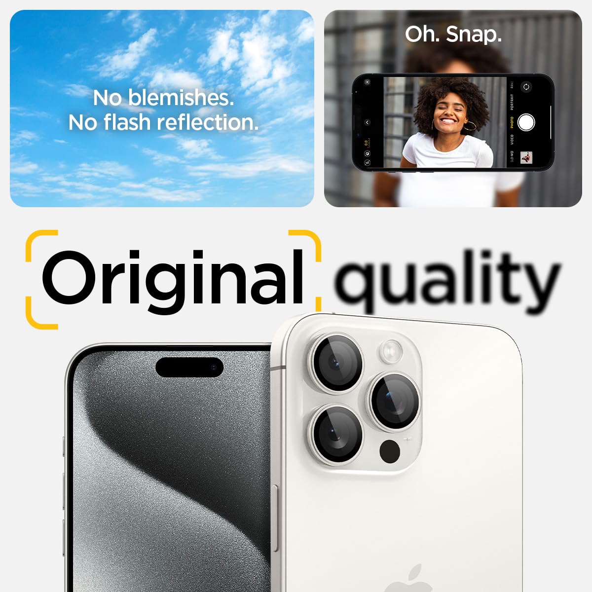 Foto 6 | Protector De Pantalla Para Lente De Cámara Spigen Glastr Ez Fit Optik Pro - Venta Internacional.