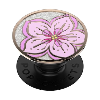 Foto 1 | Phone Grip Popsockets Esmaltado Con Purpurina En Flor - Venta Internacional.