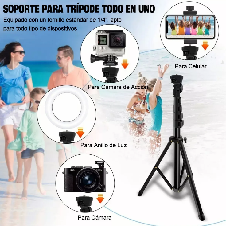 Foto 3 pulgar | Trípode Selfie Stick Xtellar Bluetooth