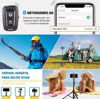 Foto 4 | Trípode Selfie Stick Xtellar Bluetooth