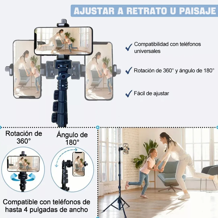 Foto 6 pulgar | Trípode Selfie Stick Xtellar Bluetooth
